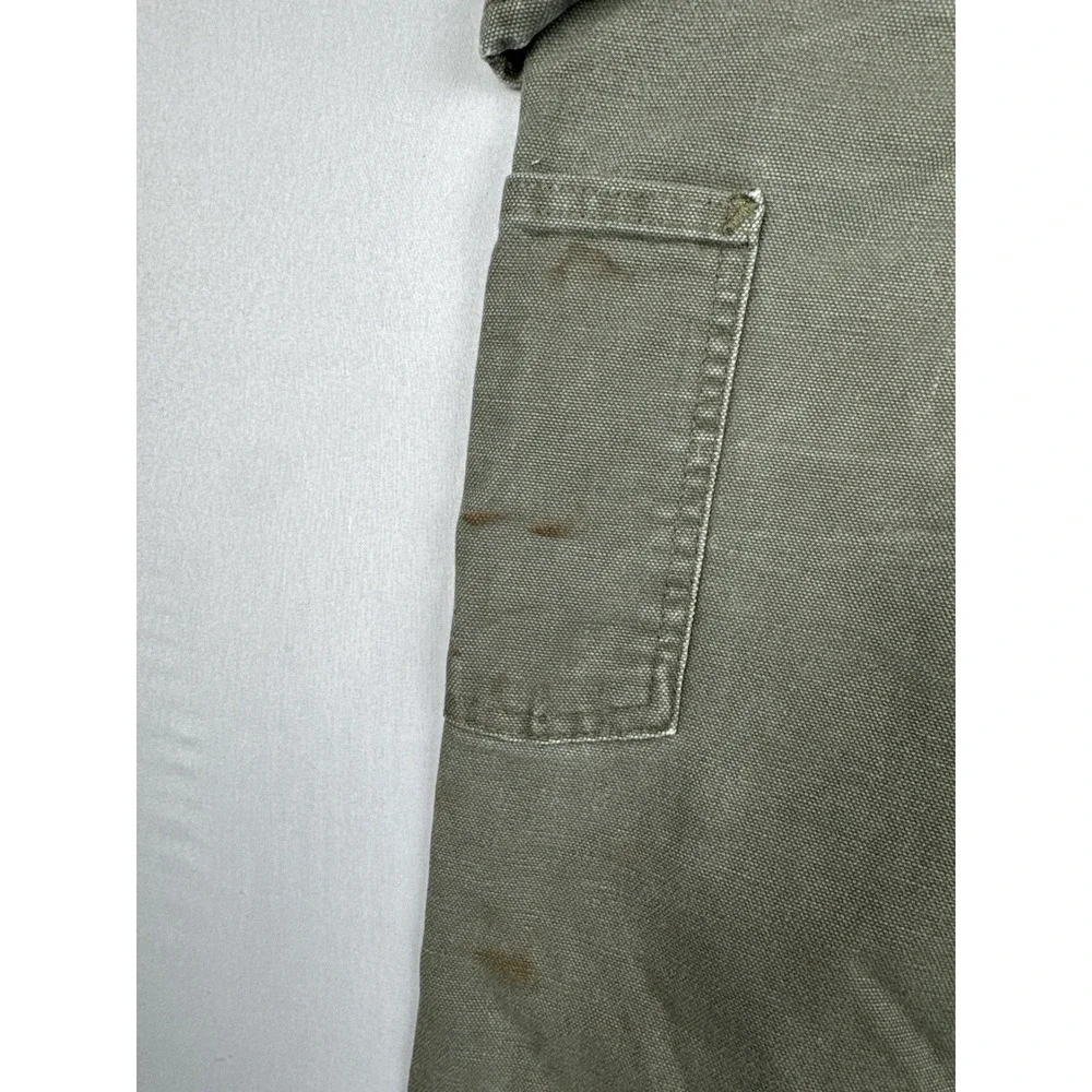 Vintage Carhartt B11 MOS Work Pants 36x34 Moss Green Carpenter Duck Canvas